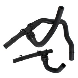 2PCS Rubber Heater Hose With Tee Return -Supply Compatible with Dodge Journey 2.4VVT 2008-2020 Heater Hose Assmely Replaces 5058437AD 5058437AK 5058437AI