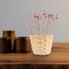 NUOBESTY 36Pcs Mini Woven Basket, Small Wicker Baskets Miniature Rattan