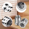 SWTYExt Pack of 60 Screw-in Nuts M8 x 20 mm