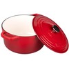 VORRINGARD Enameled Cast Iron Dutch Oven Pot with Lid, for