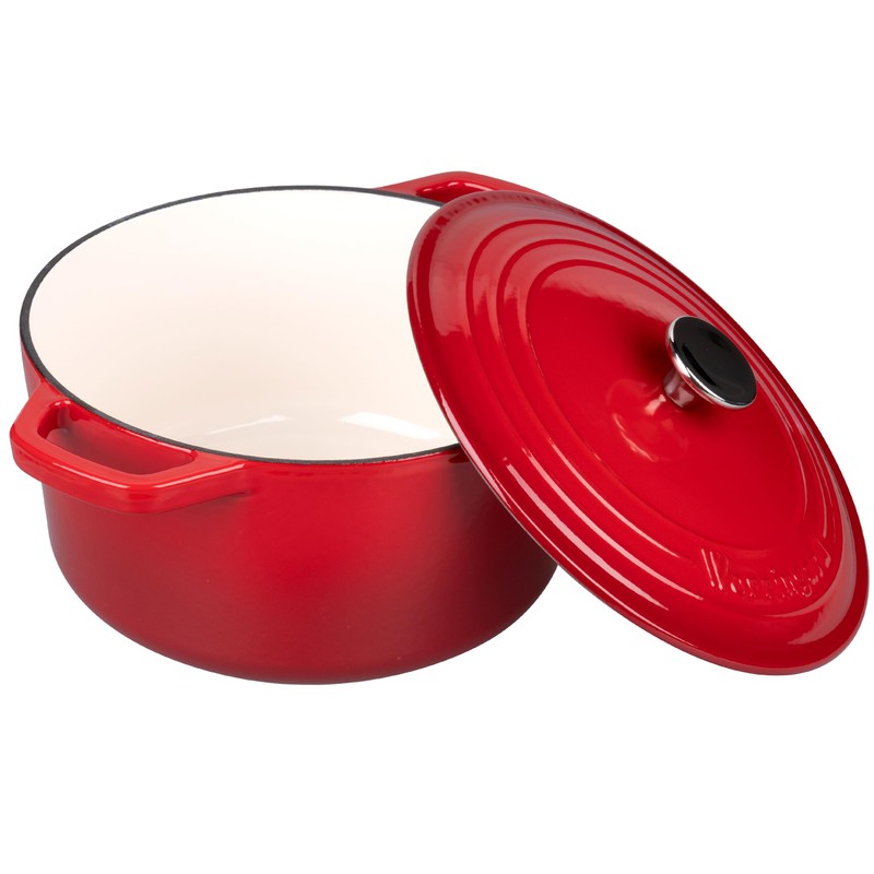 VORRINGARD Enameled Cast Iron Dutch Oven Pot with Lid, for