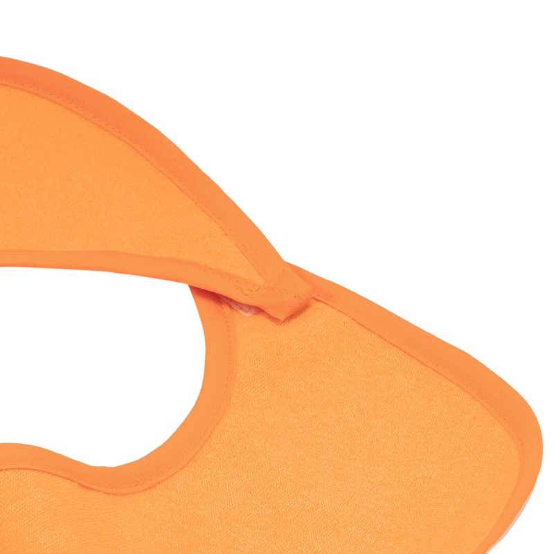 Sensalou Adult Bib Ess Apron Spill Bib for Seniors, orange