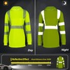 Safety Reflective Shirts for Women ANSI Class 2 Hi Vis