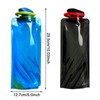 MUNSKT 2 Piece 700ML Foldable Water Bottles, Flexible Foldable Reusable