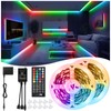 LED Strip Lights 65.6Ft(2 Rolls of 32.8ft), Dimmable 5050 RGB