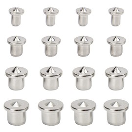 Pack of 16 Dowels, Centring Tip, Dowel Aid, Dowel Hole Marker, Dowel Set, Wooden Dowel Set, 6/8/10/12 mm for Woodwork, Drilling Tools (Solid)