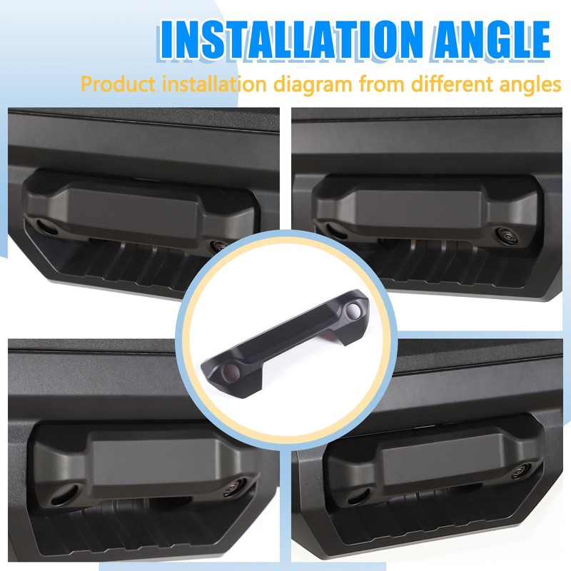 LLKUANG ABS Car Tailgate Handle Decorative Cover Fit for Toyota