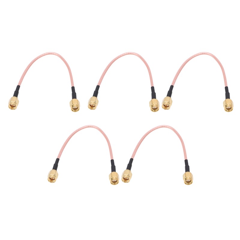 5Pcs RF Coaxial Cable SMA-J to SMA-J Audio Connector 2
