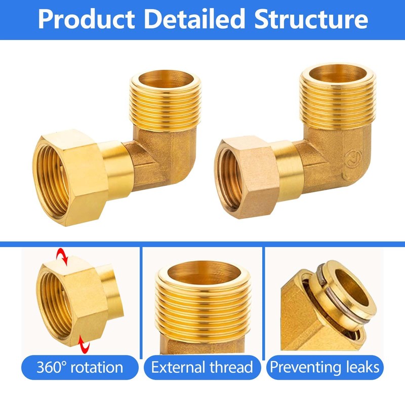 FORMVERSITY Angle Fitting 3/4 Inch Angle 90 Degree and Angle
