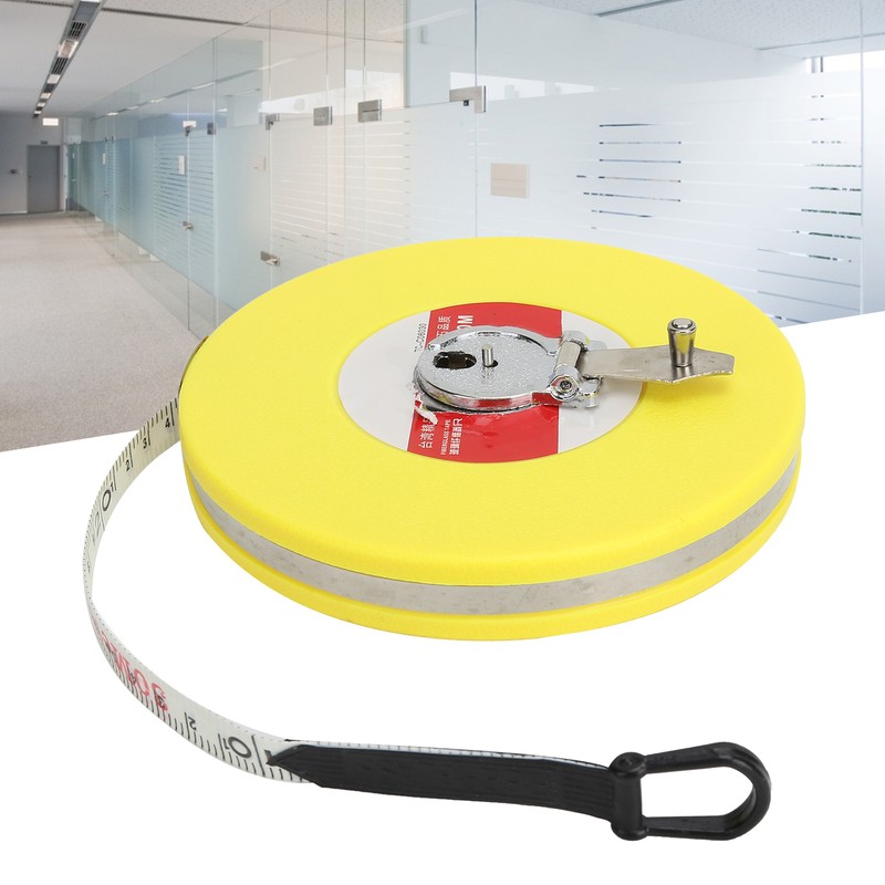 Tape Measure Glass Fiber Flexible Ruler Disc Shape Industrial Measuring
