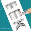 54mm Stainless Steel Portafilter Spout Bottomless to Spouted Coffee Machine