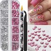 Nail Rhinestones Nail Gems Flatback Rhinestones for Crafts Mix 5
