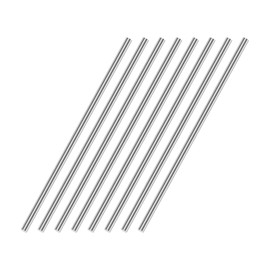 QUARKZMAN Pack of 8 304 Metal Garden Poles, 3 mm x 200 mm Metal Rods for DIY Crafts, Motorcycle, Decoration, Garden