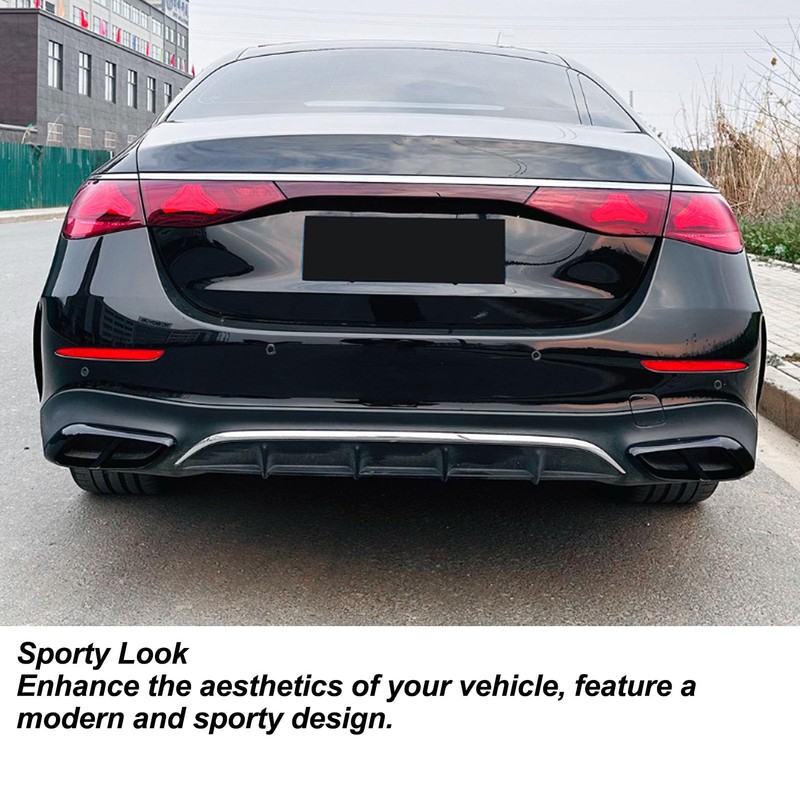 Rear Exhaust Tailpipe Cover Trim for E Class W214 AMG