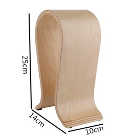 Colrid Wooden Headphone Holder, Headphone Stand, Headphone Holder, U Shape, Walnut, Universal, Environmentally Friendly, Durable, Non-Slip, for Home, Office, Study (Birch)