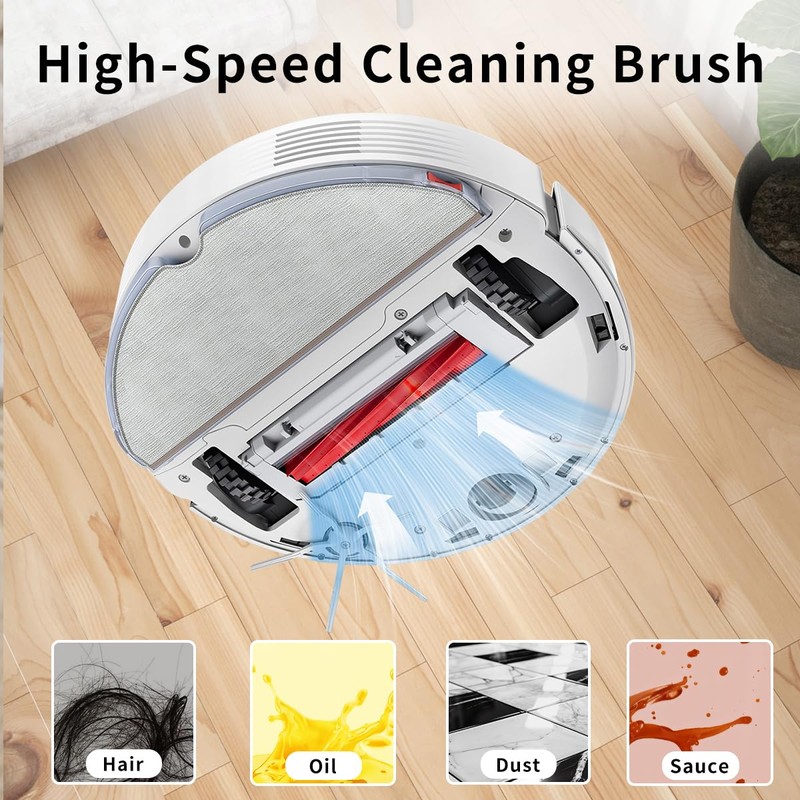 Rubber Main Brush Replacement Compatible for RoborockS7, S7 MaxV, S7