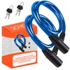 E Scooter Lock Double Security 2 Pieces Steel Cable Durable