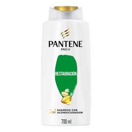 Shampoo con Acondicionador 2 en 1 Pantene Restauración con Perlas Pro-Vitaminas 700 ml