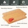 1 Piece Bamboo Cutting Board Wood Cutting Boards for Kitchen