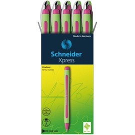 Schneider Schneider Xpress Fineliner (Strichstärke 0,8 mm, dokumentenecht) 10er Packung pink