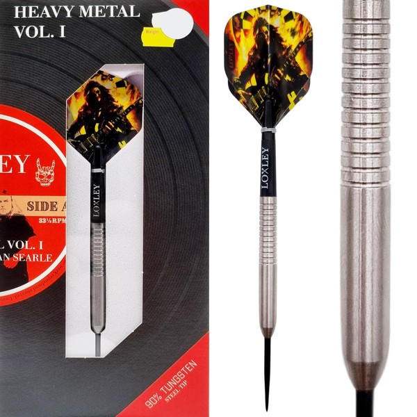 Loxley Darts Heavy Metal Vol. 1 | 90% Tungsten Steel Tip 22g Darts - LOX000410DAR