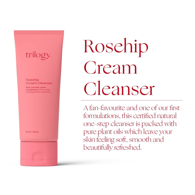 Trilogy Rosehip Cream Cleanser - With Evening Primrose, Rosehip &