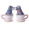 Schnauzer Puppy Love 3 inch Ceramic Stoneware Salt and Pepper