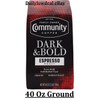 Community Coffee Espresso Roast Ground Coffee, Dark and Bold 40