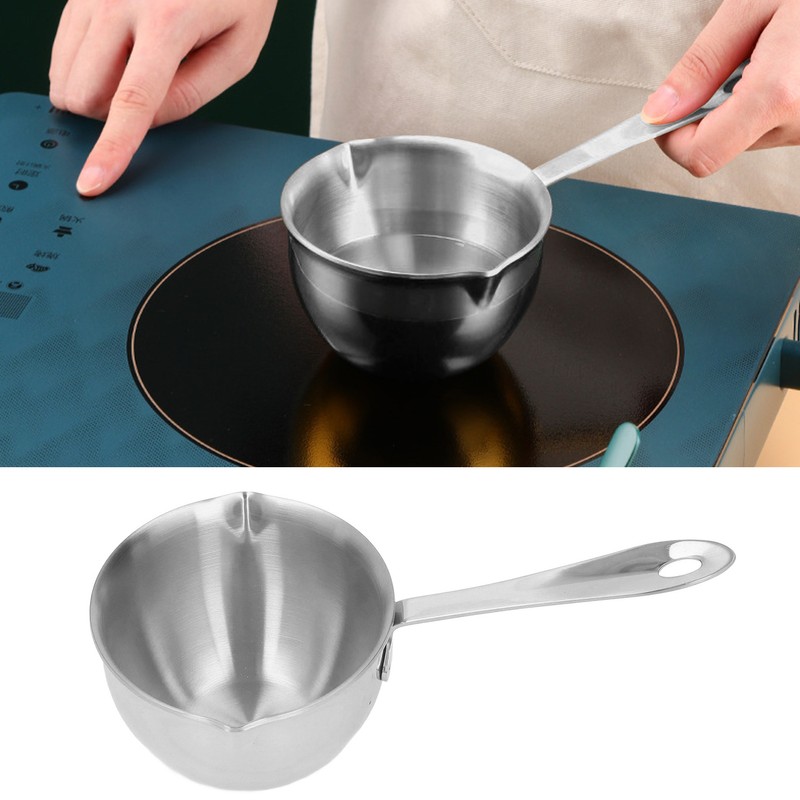 Stainless Steel Saucepan Professional Home Cooking Sauce Pan with Pour