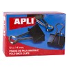 5 Star Foldback Clips 41mm Black [Pack of 12]