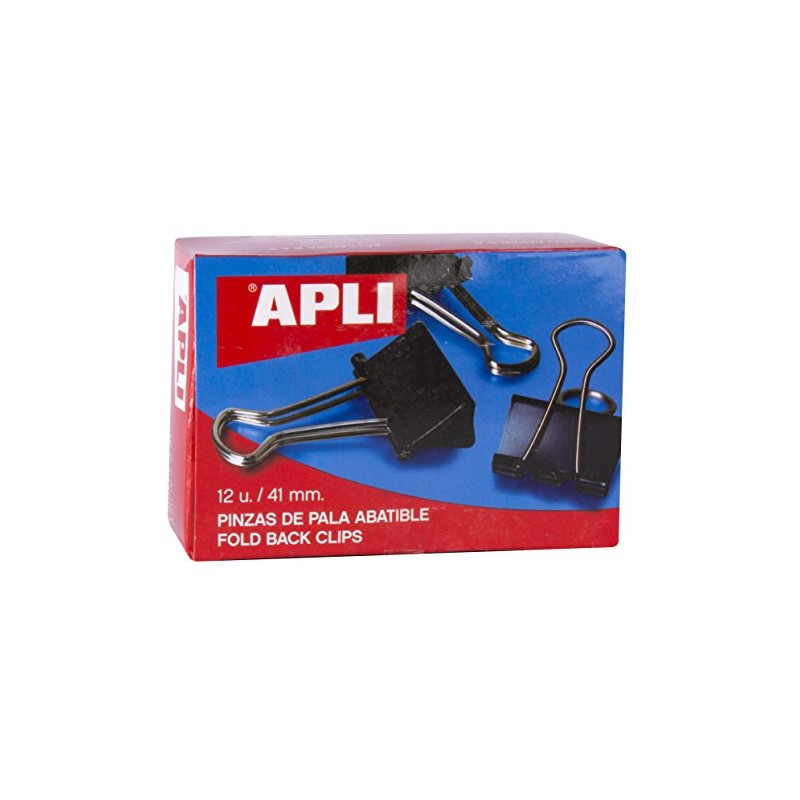 5 Star Foldback Clips 41mm Black [Pack of 12]