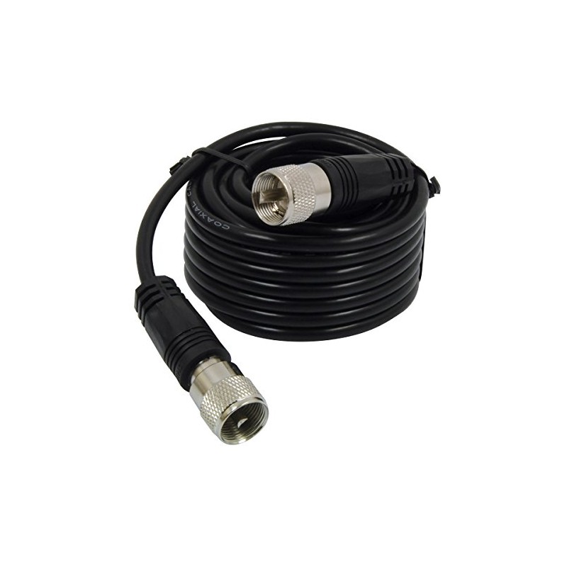 18' RG-58A/U Coaxial Cable With Pl-259 Connectors