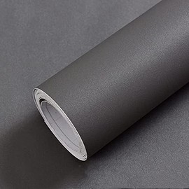 Gray Wallpaper Seal, Remake Sheet, Solid, Removable, Waterproof, Wallpaper Sheet, Cutting Sheet, Renovation Sheet, Thick, Stylish, Removable Wallpaper, Dark Gray Wallpaper, DIY, Heat Resistant, 11.8 x 78.7 inches (30 x 200 cm)