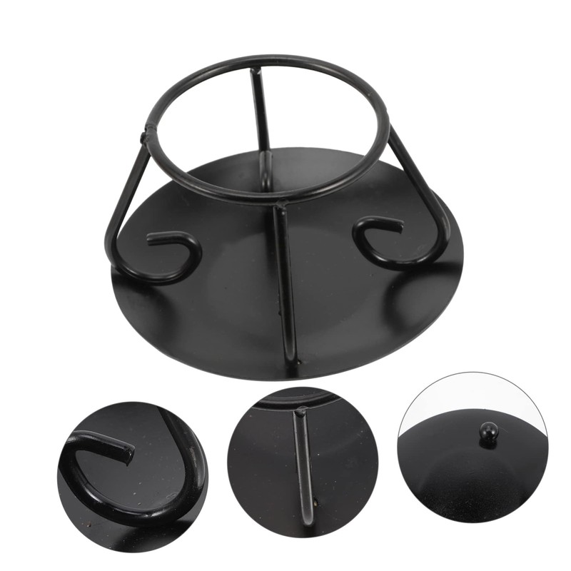 GLEAVI Iron Cauldron Rack Stand Stable Slip Trivet for Cooking