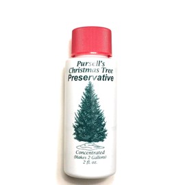 Pursell's Christmas Tree Preservative Used to Prolong Tree Life and Liquid Absorption - Concentrate Makes 2 Gallons
