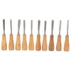 Carving Tools Set, 10Pcs with Wooden Handles in a Wooden