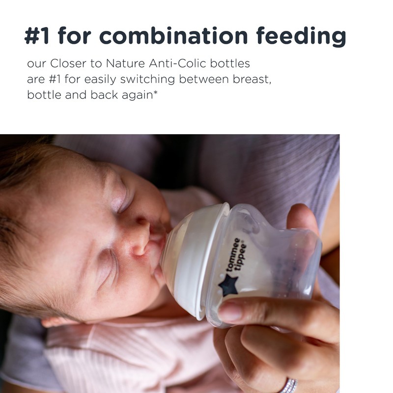 Tommee Tippee Closer to Nature Biberón para líquidos más espesos,