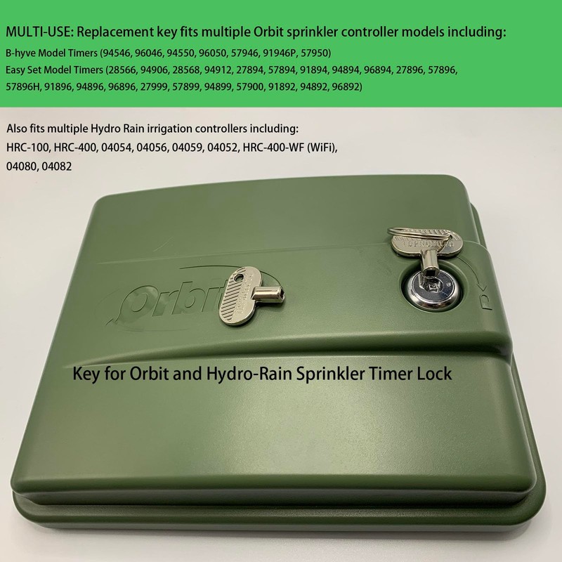 Sprinkler Controller Door Key Sprinkler Timer Lock Key for Orbit