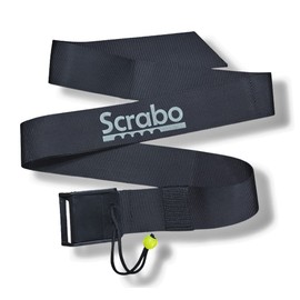 Scrabo | Quick Release Safety Waist Belt | QR Paddleboard SUP Belt for attaching coiled ankle leash to waist. Uses existing paddle board tether leash. Suitable for waists 85cm - 125cm (34" - 50")