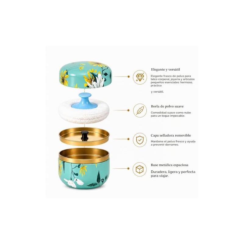Polvo Compacto, Polvo Traslucido, Mate de Lavanda, Control de Aceite