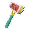 Double-Sided Slicker Hair Grooming Brush for Cats & Dogs, All