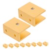 COHEALI 10pcs U Shaped Glass Shelf Brackets Durable Frameless Support