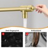 Fransiton Brushed Gold Pot Filler, Pot Filler Faucet Wall Mount,