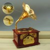 Corkwaw Gramophone music box, classical trumpet gramophone cosmetic box and