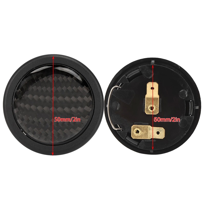 Carbon Fiber Horn Push Button for 6 Bolts for MOMO