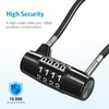 AMIR Upgraded 4 Digit Combination Padlock, Resettable Padlock with Steel