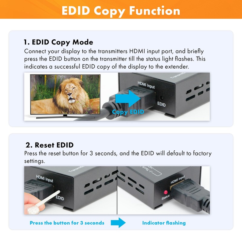 J-Tech Digital HDMI Extender over cat5e/6 1080P@200ft HDMI Balun Over