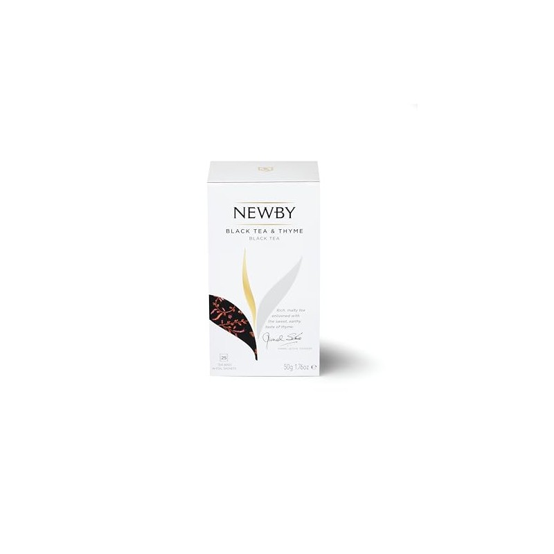 Black Tea with Thyme – 25 Individually Wrapped Tea Bags