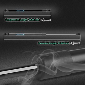 Vurkcy 2 PCS Rear Hatch Shocks Struts Lift Gate Supports Gas Springs Fit for Ford Edge 2007 2008 2009 2010 2011 2012 2013 2014, Replace 6120 PM3116 SG304084