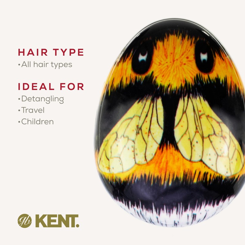 Kent Brushes Pebble Detangling Brush - Ideal for Detangling and